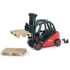 Bruder stivuitor Linde H30D cu 2 paleti